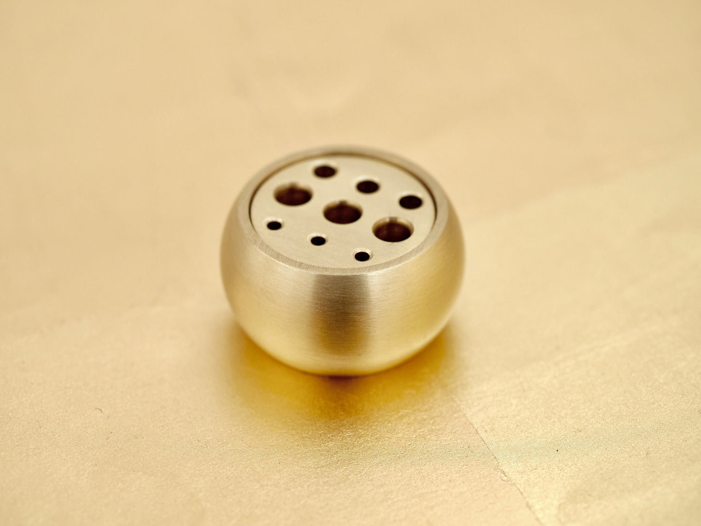 Japanese Brass Two-Piece Incense Holder - A machine-crafted incense stick holder