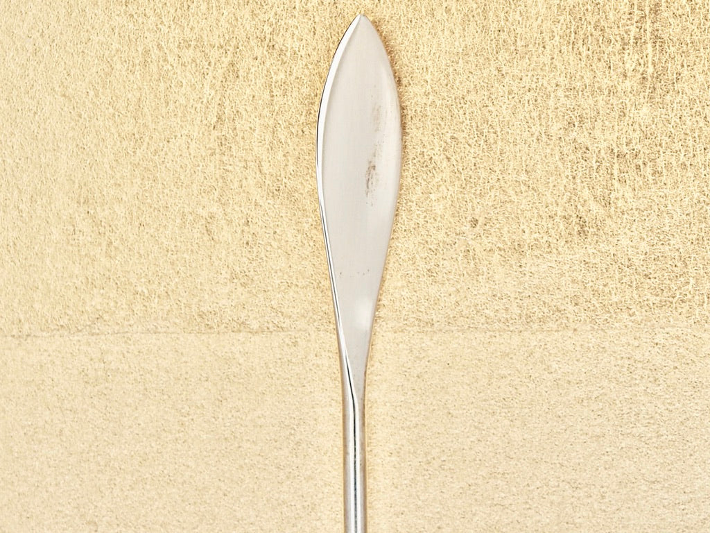 Artisan Japanese hand-forged scoop for metal powders