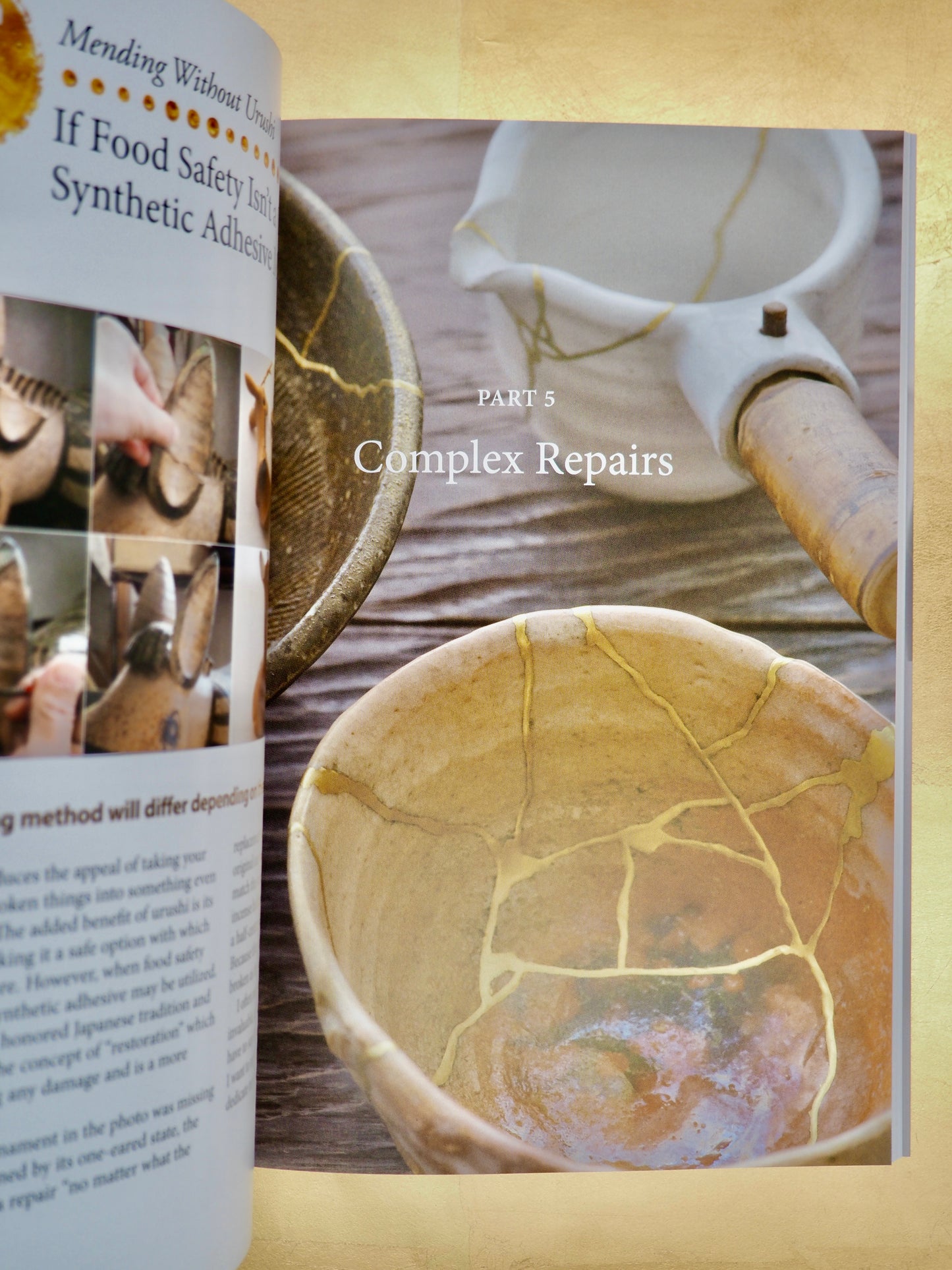 Kintsugi: The Wabi Sabi Art of Japanese Ceramic Repair - a instructional course book by Kaori Mochinaga
