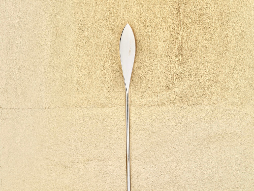 Artisan Japanese hand-forged scoop for metal powders