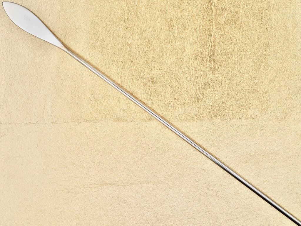 Artisan Japanese hand-forged scoop for metal powders