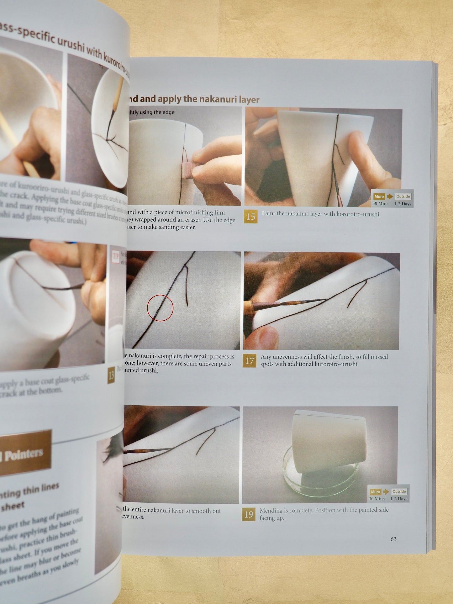 Kintsugi: The Wabi Sabi Art of Japanese Ceramic Repair - a instructional course book by Kaori Mochinaga