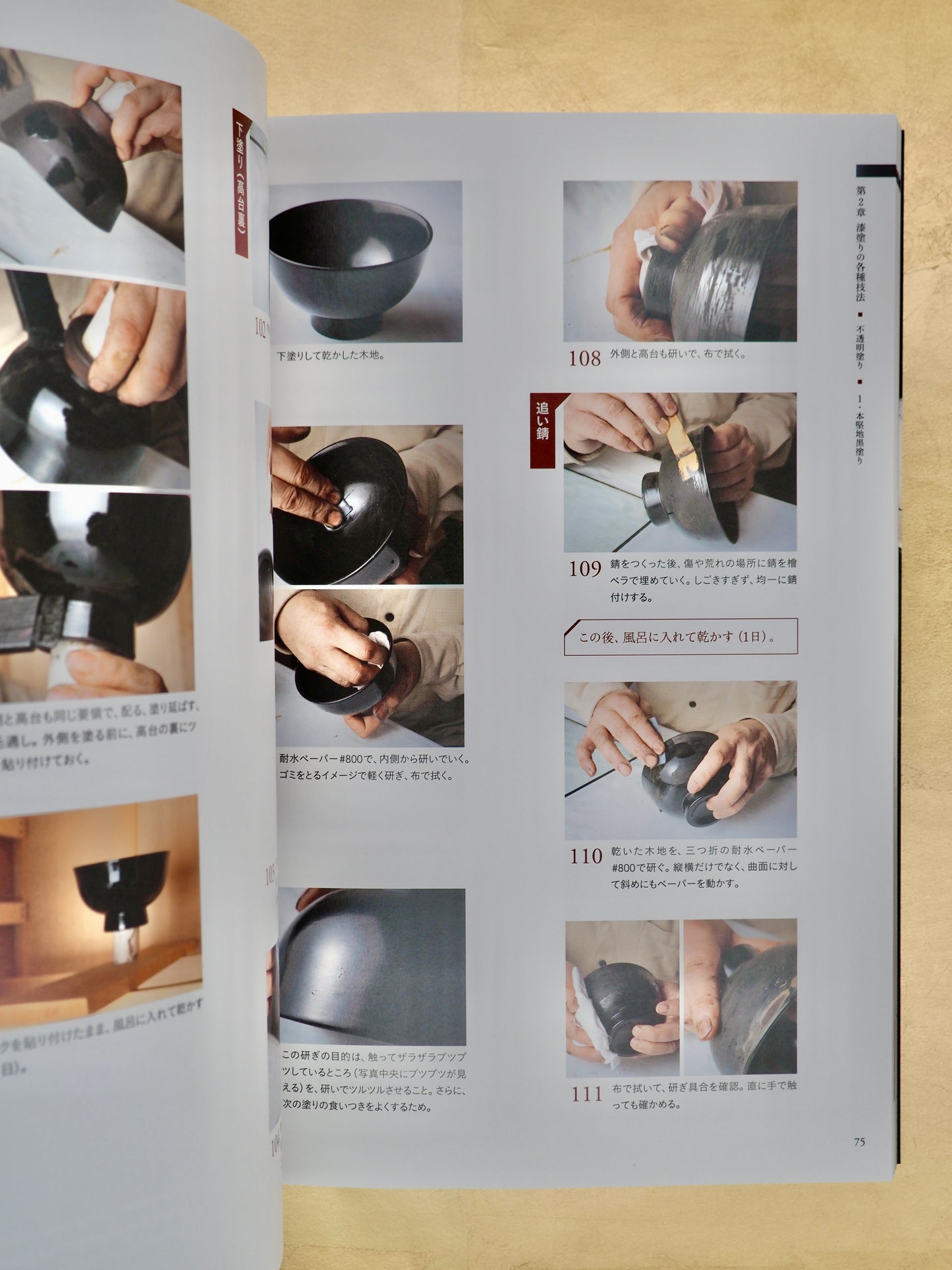 Urushinuri no Gihousyo - A comprehensive lacquer technique book (Japanese language only) - over 1000 visual photos