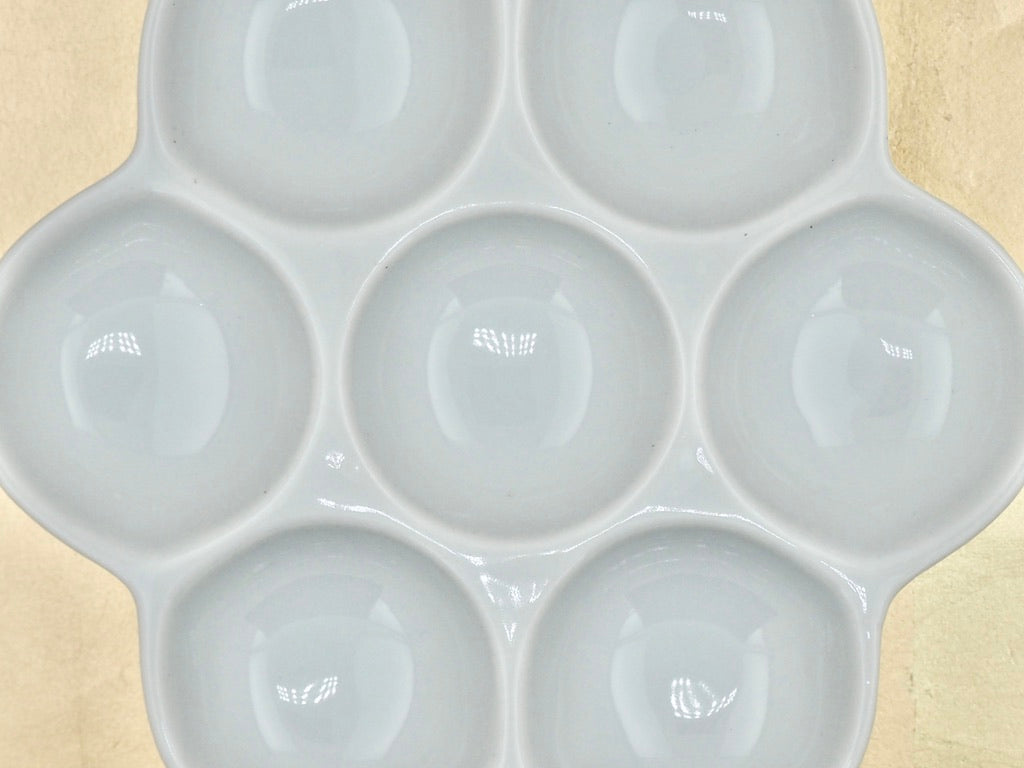 Plum Motif Palette (13.5cm): Japanese-ceramic ware