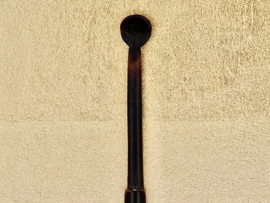Artisan Japanese hand-crafted lacquered bamboo spoon for metal powders