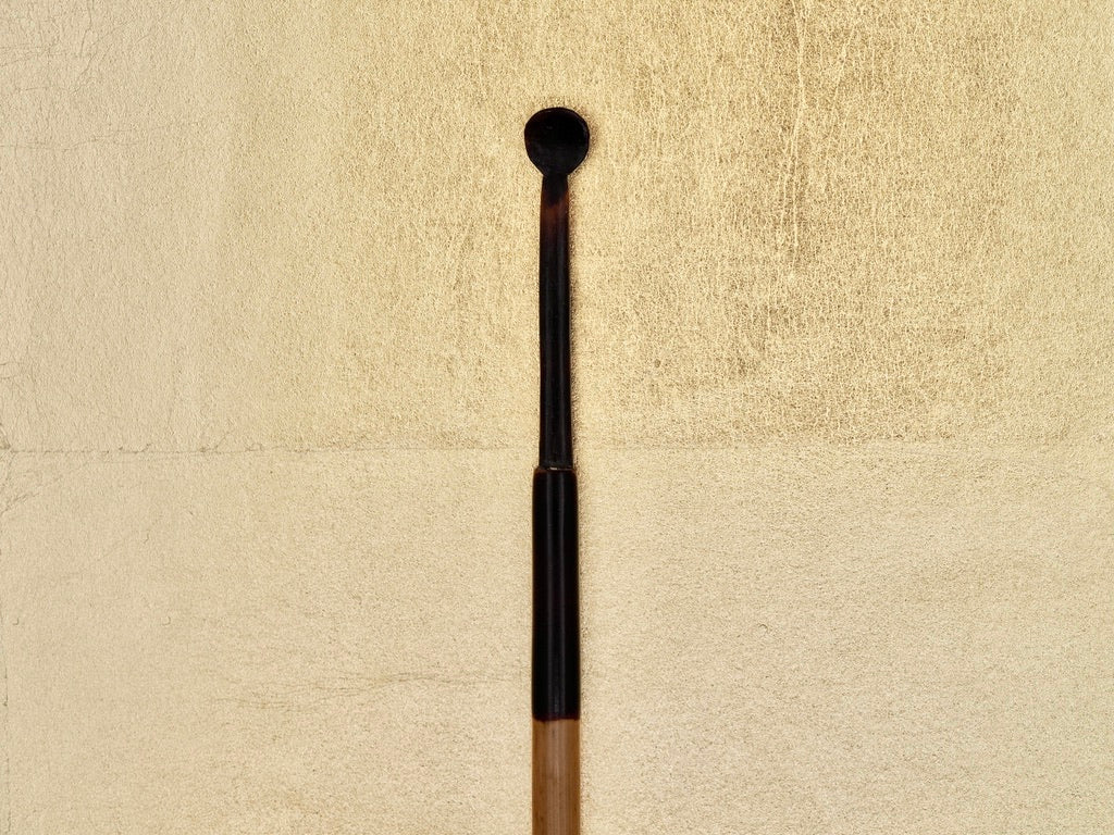 Artisan Japanese hand-crafted lacquered bamboo spoon for metal powders