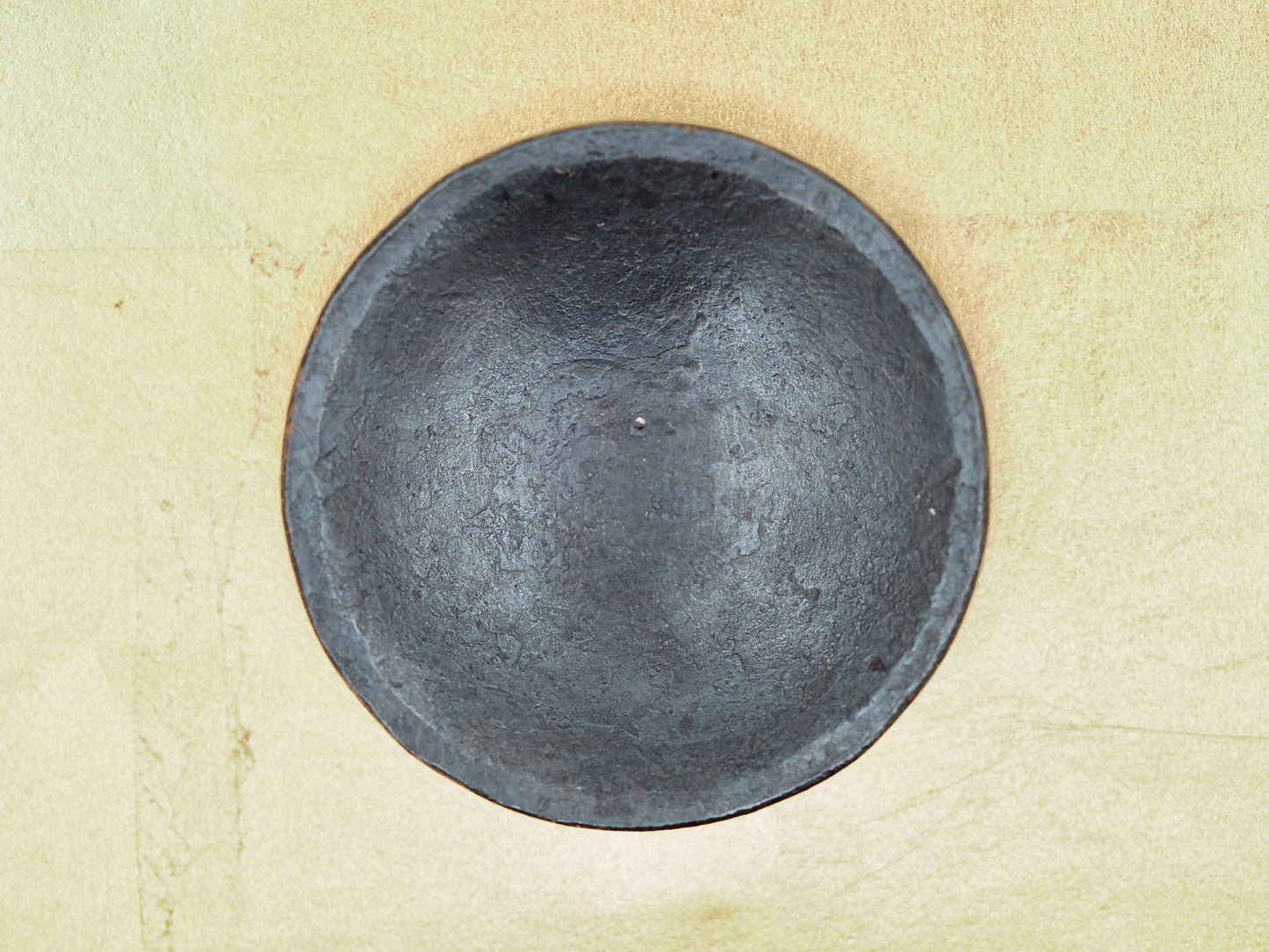 Japanese Hammered Iron Dish - A hand-crafted palette