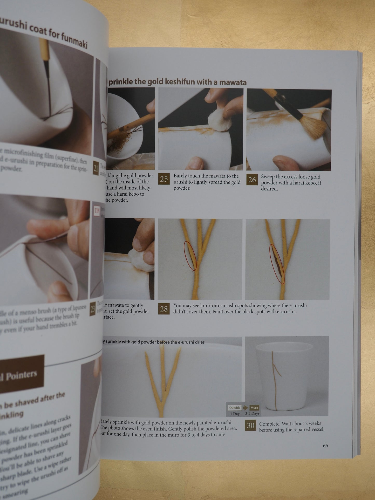 Kintsugi: The Wabi Sabi Art of Japanese Ceramic Repair - a instructional course book by Kaori Mochinaga