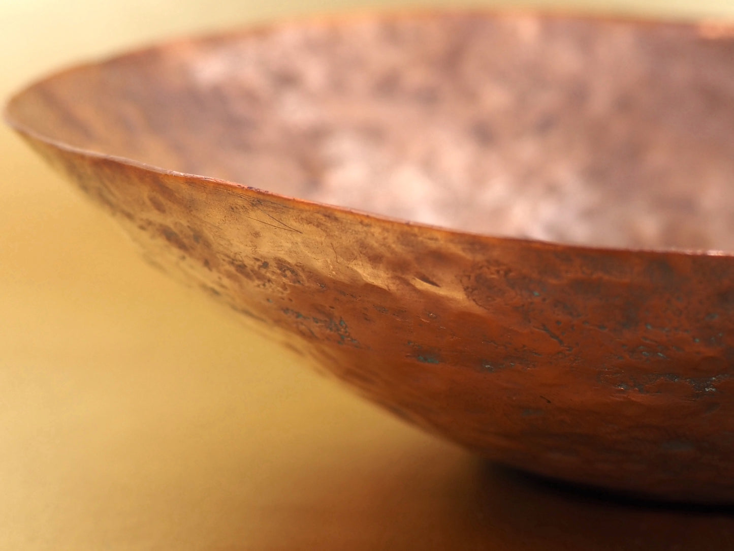 Japanese Hammered Copper Dish - A hand-crafted palette