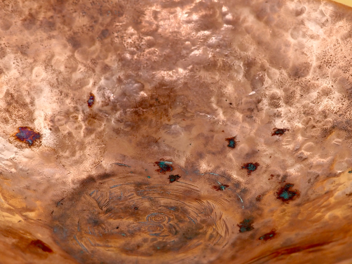 Japanese Hammered Copper Dish - A hand-crafted palette