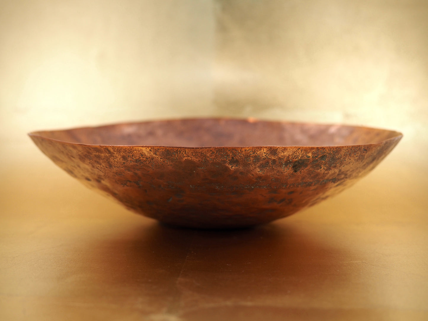 Japanese Hammered Copper Dish - A hand-crafted palette
