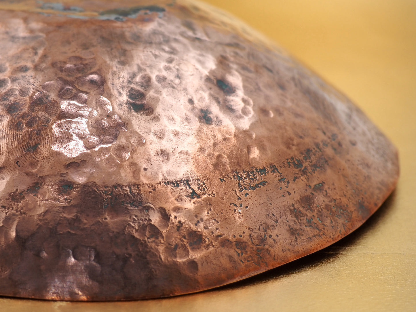 Japanese Hammered Copper Dish - A hand-crafted palette