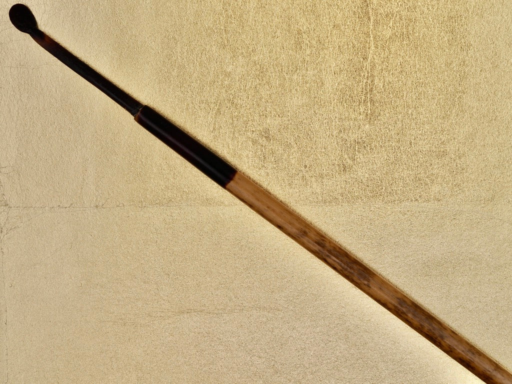 Artisan Japanese hand-crafted lacquered bamboo spoon for metal powders