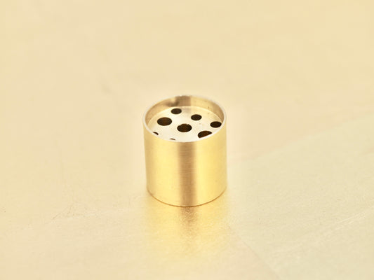 Japanese Brass Nine-Hole Incense Holder - A machine-crafted incense stick holder