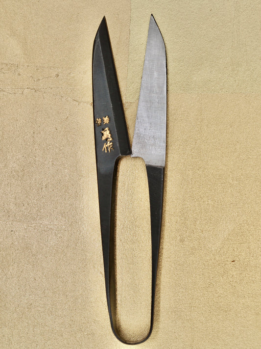 Traditional Japanese Kamesaku Oxidized Model Scissors
