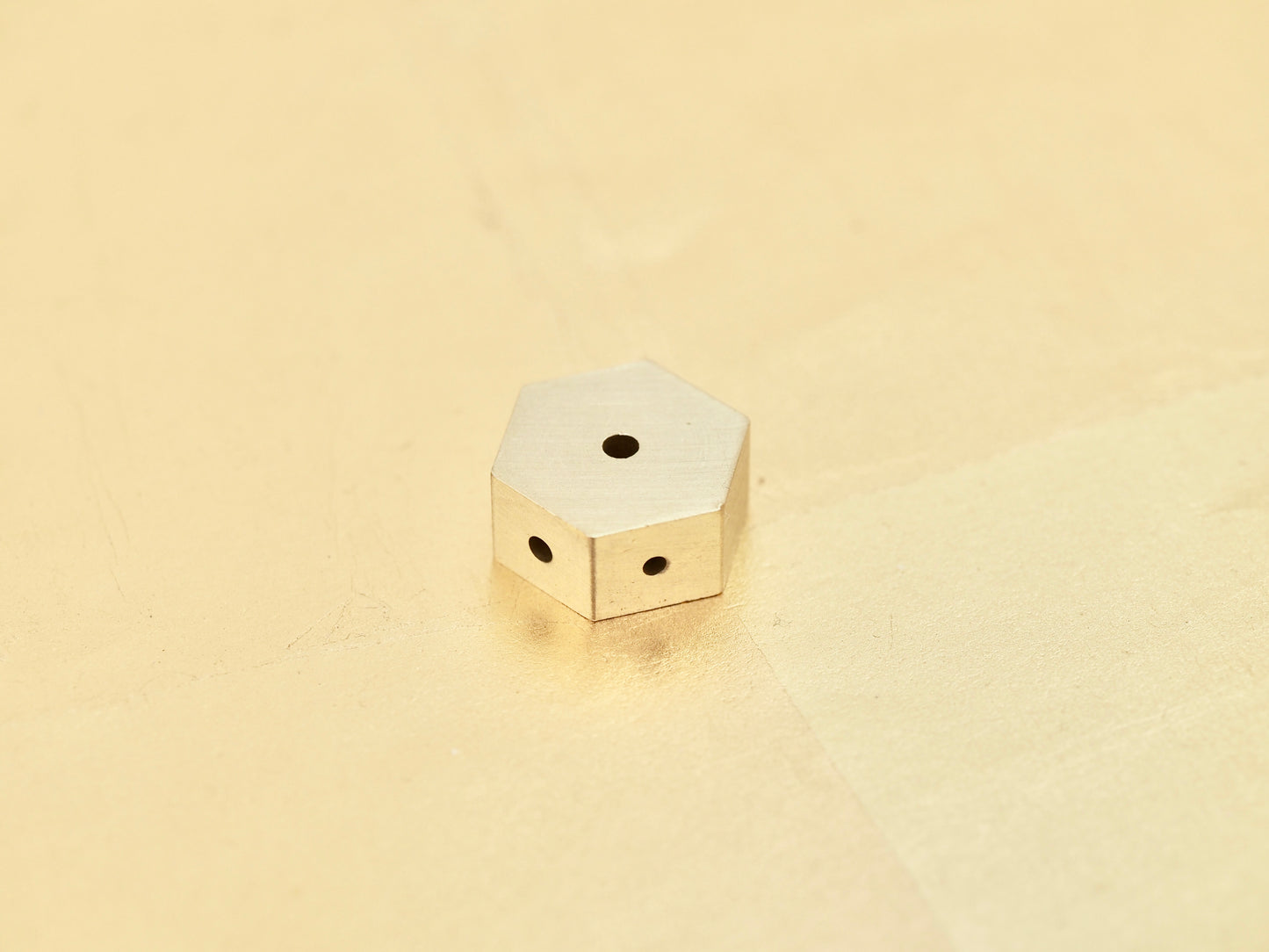 Japanese Brass Hexagonal Incense Holder - A machine-crafted incense stick holder