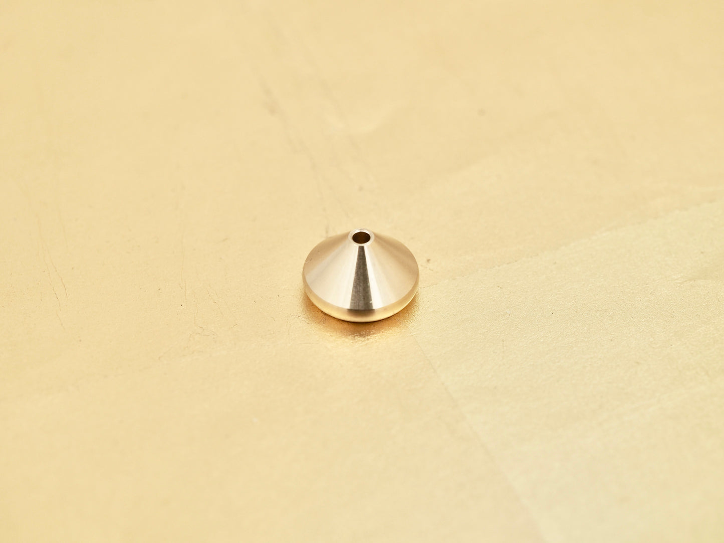 Japanese Brass Medium Droplet Incense Holder - A machine-crafted incense stick holder