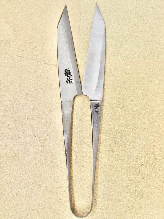 Traditional Japanese Kamesaku Polished High-grade Steel Scissors
