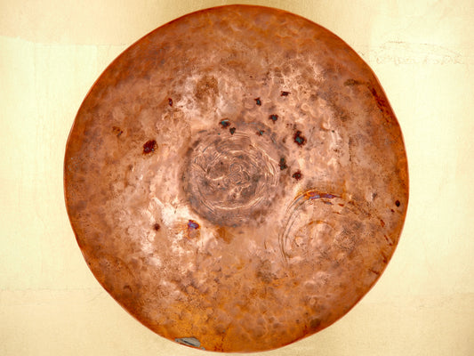 Japanese Hammered Copper Dish - A hand-crafted palette