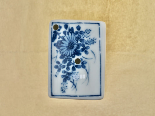 Rectangle Ceramic water dropper - blue flower